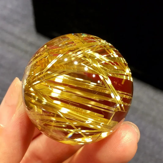 LUNARI ゴールドルチルクォーツブレスレット 金色の針状内包物が美しい天然石アクセサリー