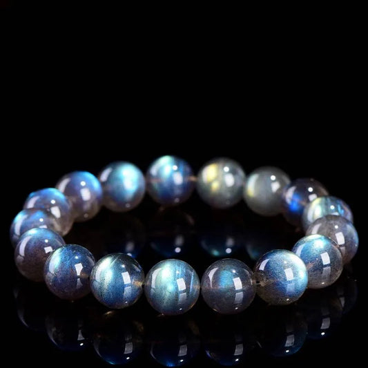 ラブラドライトブレスレット ブルーシラー 天然石アクセサリー ギフト LUNARI
