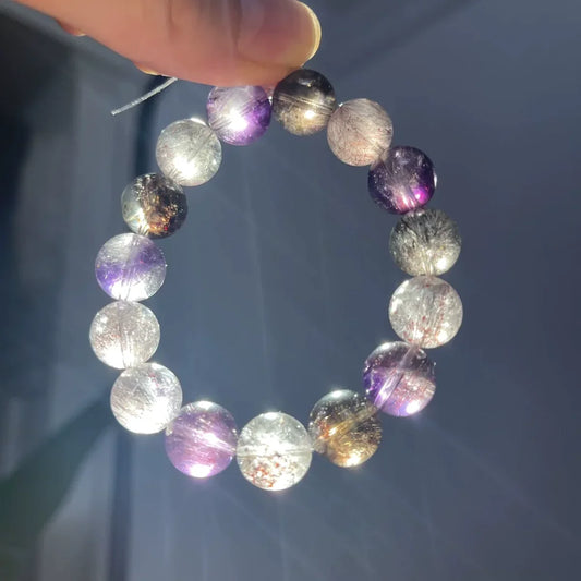 LUNARI スーパーセブンブレスレット 多彩な内包物と透明感を楽しめる天然石