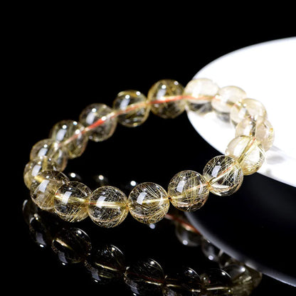 透明感が美しい金針ルチルクォーツブレスレット