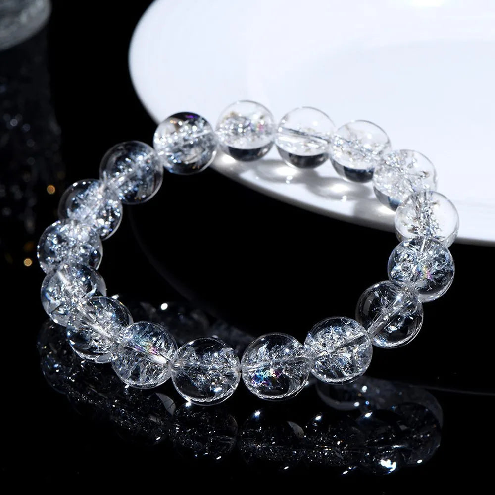 クラックの輝きが美しいヒマラヤ水晶ブレスレット