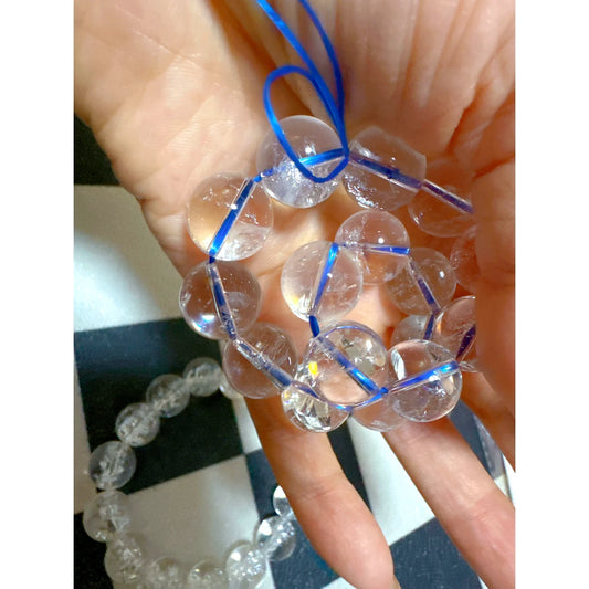 ホワイトアゼツライト ブレスレット 白い天然石 8mm 10mm 12mm LUNARI